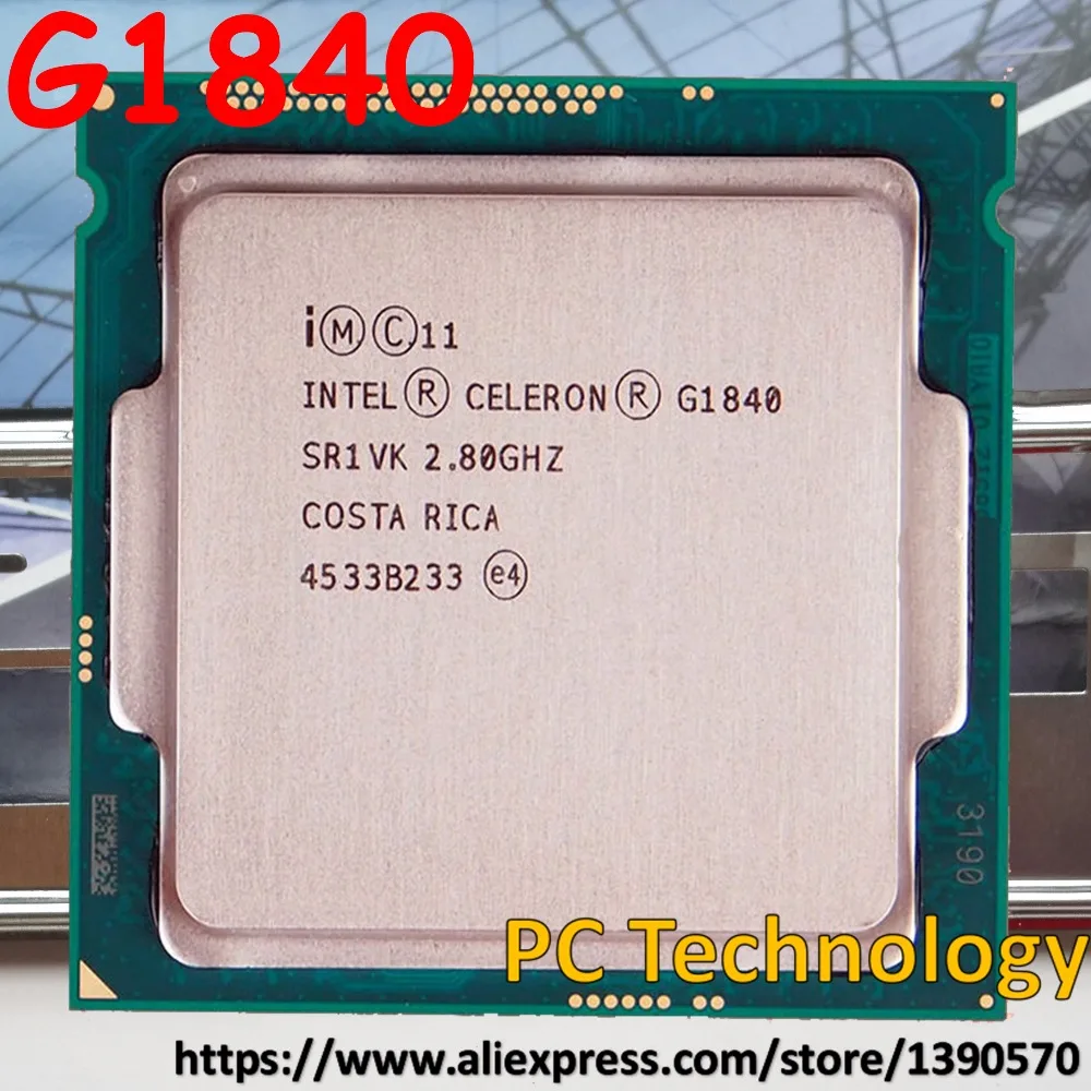 

Original Intel celeron cpu G1840 CPU 2.8Ghz/2M/LGA1150 Dual-core Desktop CPU processor Free shipping ship out within 1 day