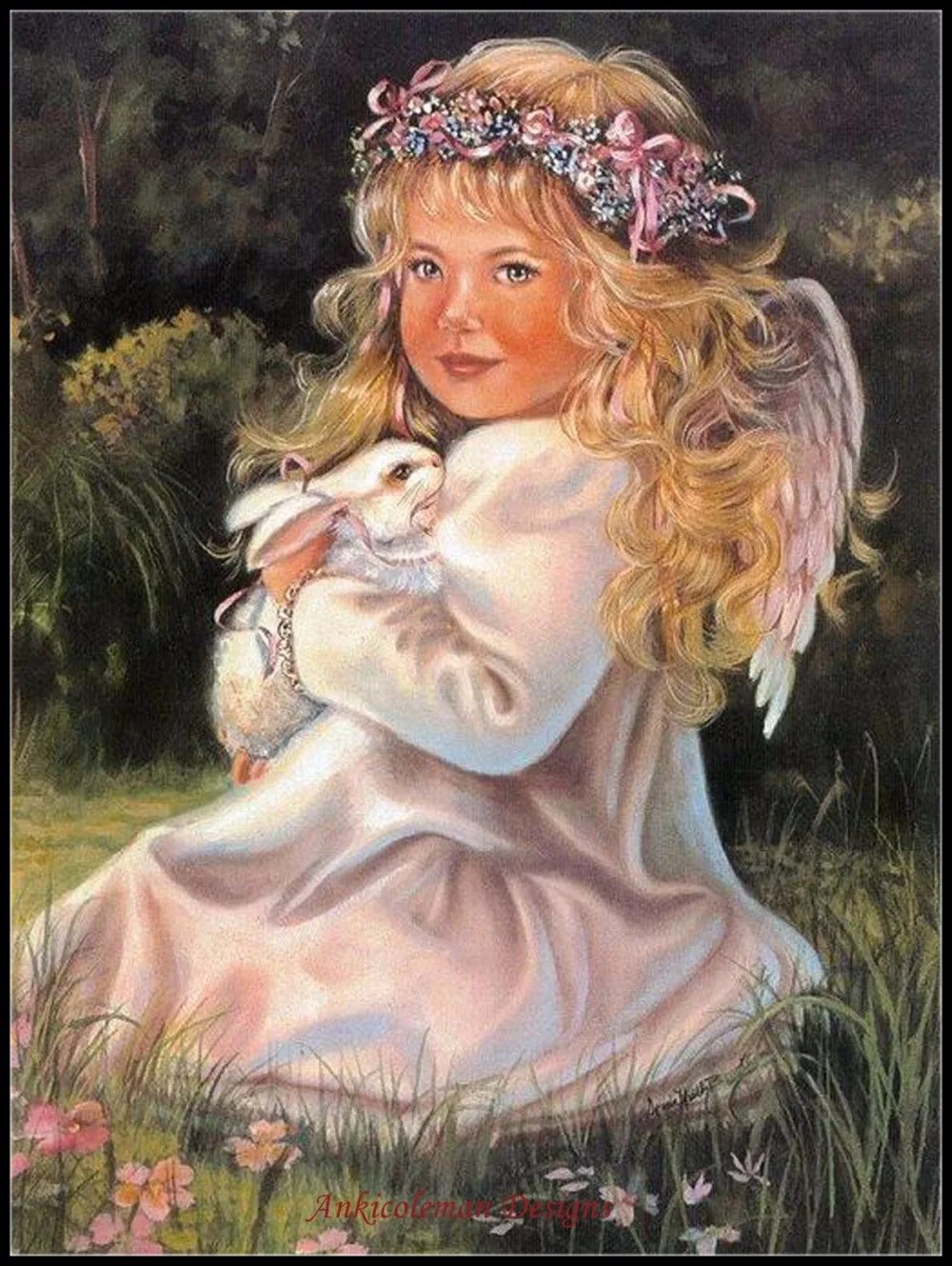 Embroidery Counted Cross Stitch Kits Needlework - Crafts 14 ct DMC color DIY ART Handmade Decor - Angel with Bunny
Embroidery Counted Cross Stitch Kits Needlework - Crafts 14 ct DMC color DIY ART Handmade Decor - Angel with Bunny