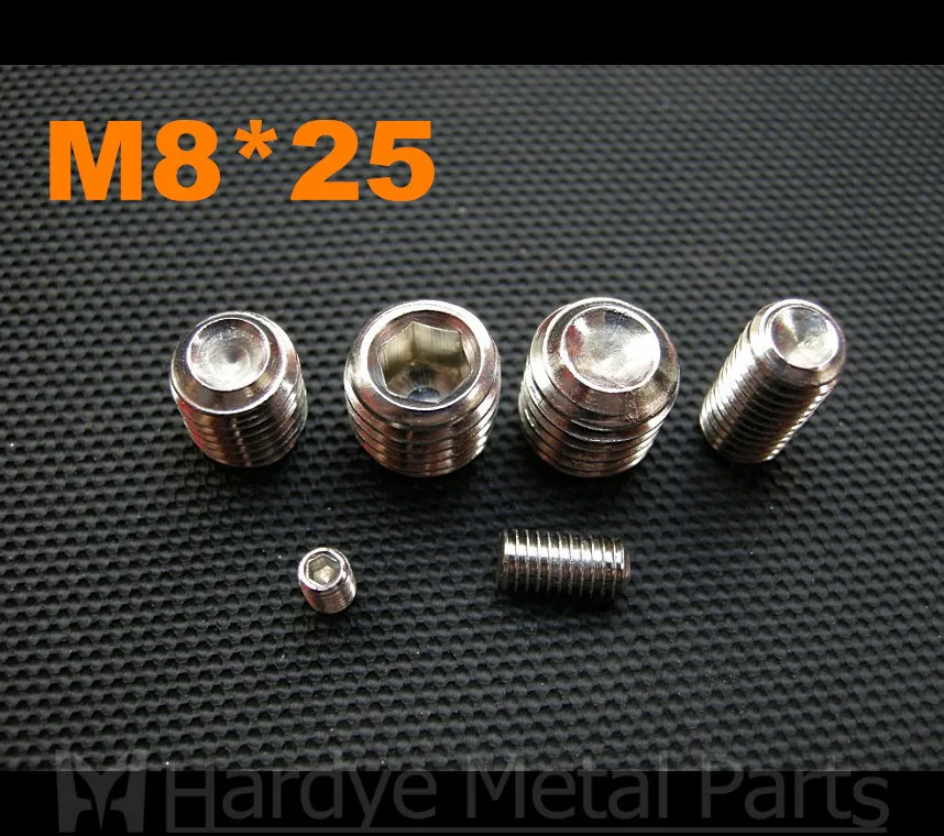 100pcs/lot M8*25 DIN916 stainless steel hex socket set scew with cup point grub screw
100pcs/lot M8*25 DIN916 stainless steel hex socket set scew with cup point grub screw