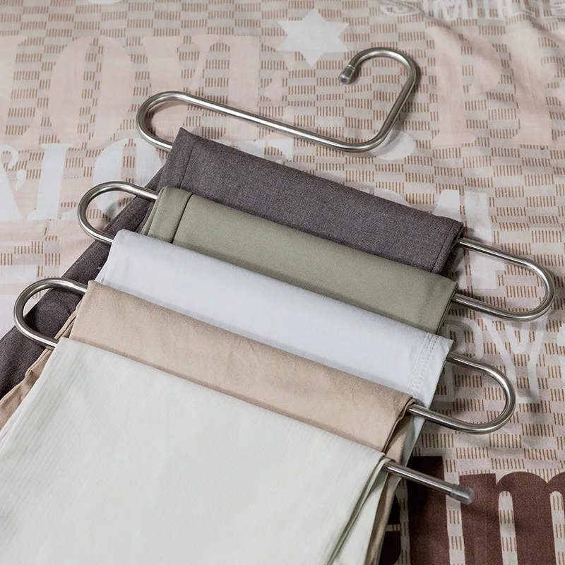 Stainless Steel Pants Hanger Trousers Shelf S-Shape Clothes Belt Towel Holder Closet Hanging Storage Rack Bathroom Accessories
Stainless Steel Pants Hanger Trousers Shelf S-Shape Clothes Belt Towel Holder Closet Hanging Storage Rack Bathroom Accessories