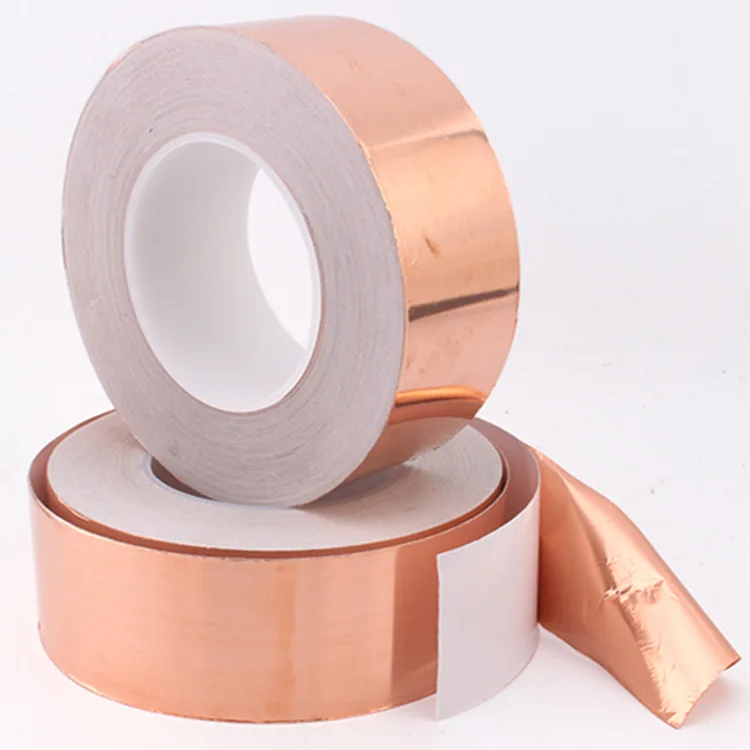20 Meters Single Side Conductive Copper Foil Tape Strip Adhesive EMI Shielding Heat Resist Tape 8/10/12mm
20 Meters Single Side Conductive Copper Foil Tape Strip Adhesive EMI Shielding Heat Resist Tape 8/10/12mm