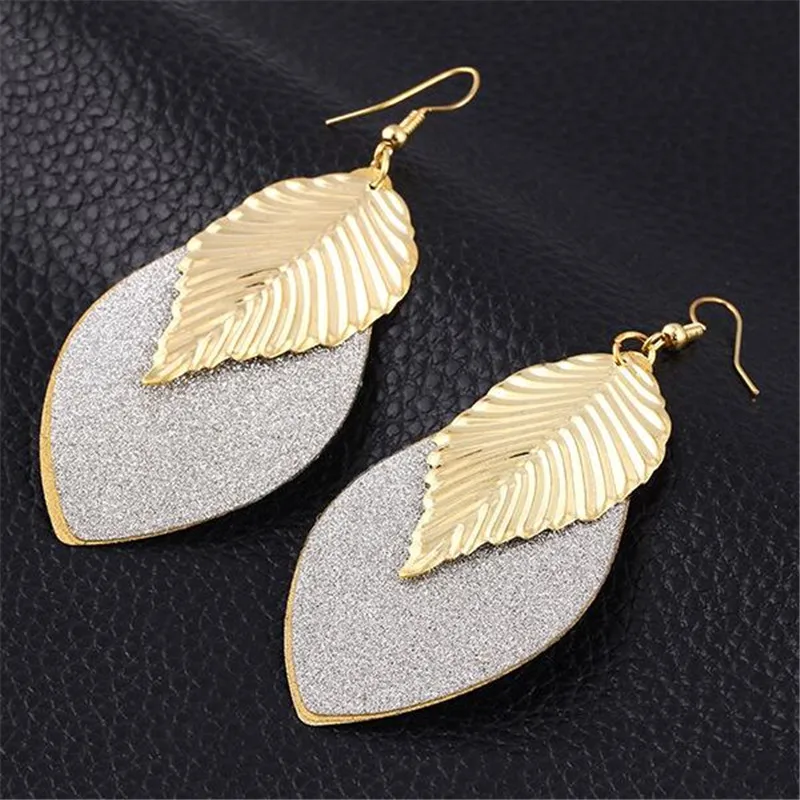 European Fashion Punk Earrings Exaggerated Earrings Hollow Scrub Frosted Size Leaf Eardrum Hypersensitivity Women
European Fashion Punk Earrings Exaggerated Earrings Hollow Scrub Frosted Size Leaf Eardrum Hypersensitivity Women