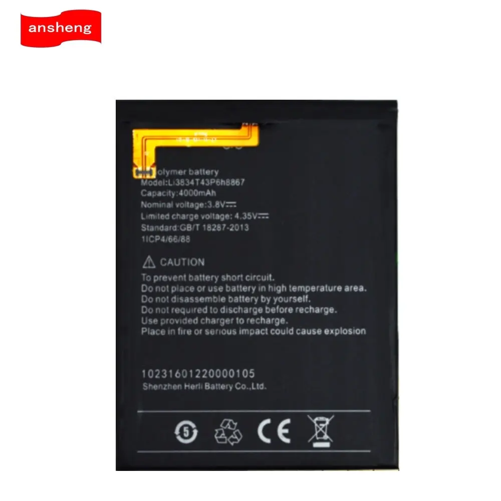 High Quality 4000mAh Li3834T43P6H8867 battery for UMI Super for UMI Max Smartphone
High Quality 4000mAh Li3834T43P6H8867 battery for UMI Super for UMI Max Smartphone