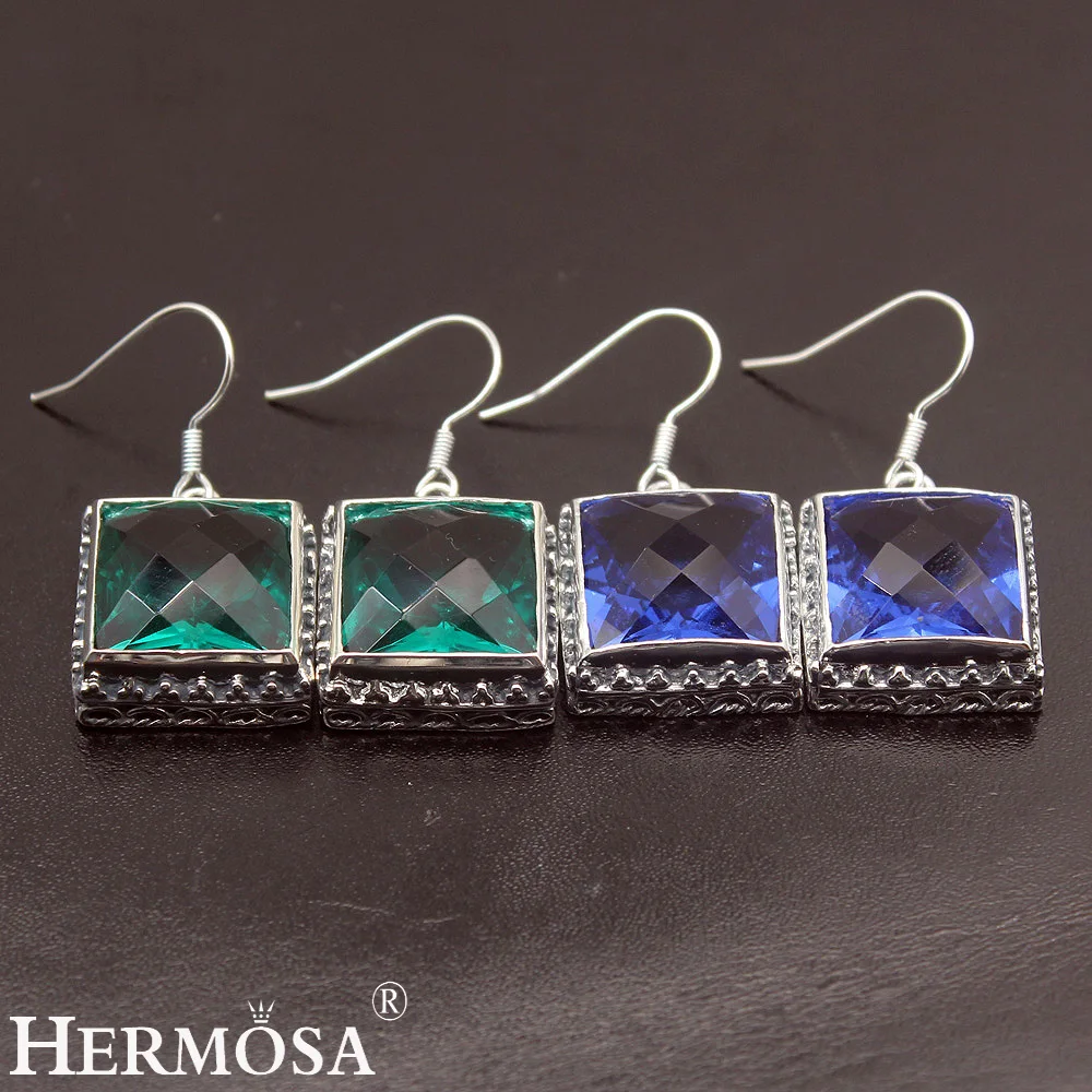 15x15mm Solid Square Design Vintage 925 Sterling Silver Color Earrings For Women Fashion Christmas Party Jewelry
15x15mm Solid Square Design Vintage 925 Sterling Silver Color Earrings For Women Fashion Christmas Party Jewelry