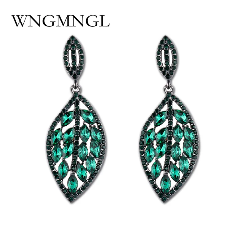 WNGMNGL Trendy New Green White Red Crystal Leaf Earrings Fashion Jewelry Rhinestone Dangle Drop Earrings for Women Bijoux
WNGMNGL Trendy New Green White Red Crystal Leaf Earrings Fashion Jewelry Rhinestone Dangle Drop Earrings for Women Bijoux