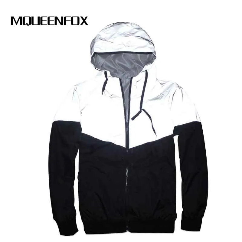2021 Autumn Fashion Reflective Hooded Jacket coat Casual Zipper Long Sleeves Coats Women Outwear Fluorescence Sports jacket
2021 Autumn Fashion Reflective Hooded Jacket coat Casual Zipper Long Sleeves Coats Women Outwear Fluorescence Sports jacket