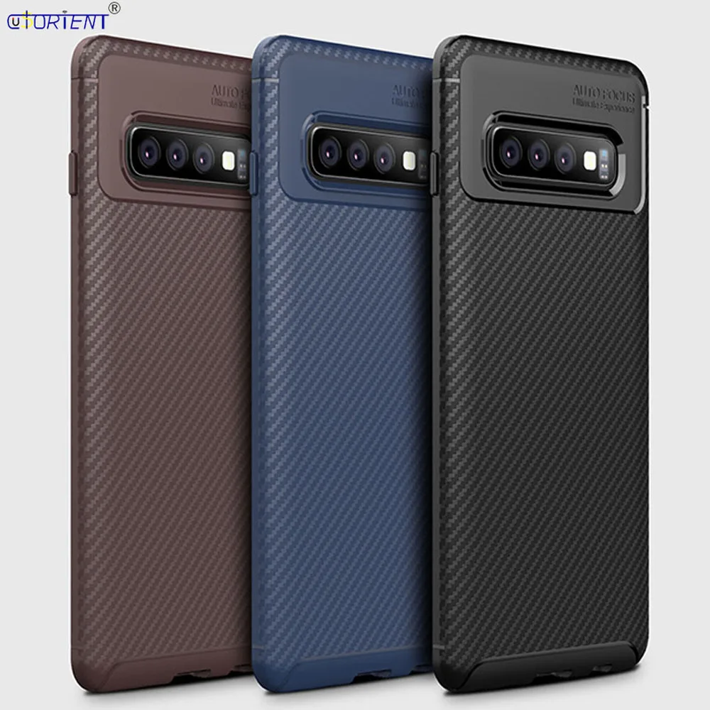 Чехол для Samsung Galaxy S10 Plus облегающий чехол + Мягкий силиконовый бампер