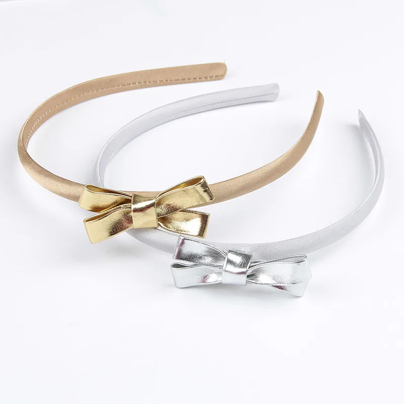New 1PC Children PU Bow Headband Gold&Silver Princess Elegant Handmade Hair Bands for Baby Girls Hair Clip Hair Accessories
New 1PC Children PU Bow Headband Gold&Silver Princess Elegant Handmade Hair Bands for Baby Girls Hair Clip Hair Accessories