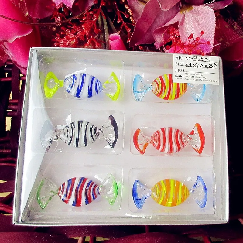 Free shipping, Factory custom colorful Christmas Candy Gift wedding decoration candy Antique Handmade Murano Glass Sweets x6
Free shipping, Factory custom colorful Christmas Candy Gift wedding decoration candy Antique Handmade Murano Glass Sweets x6