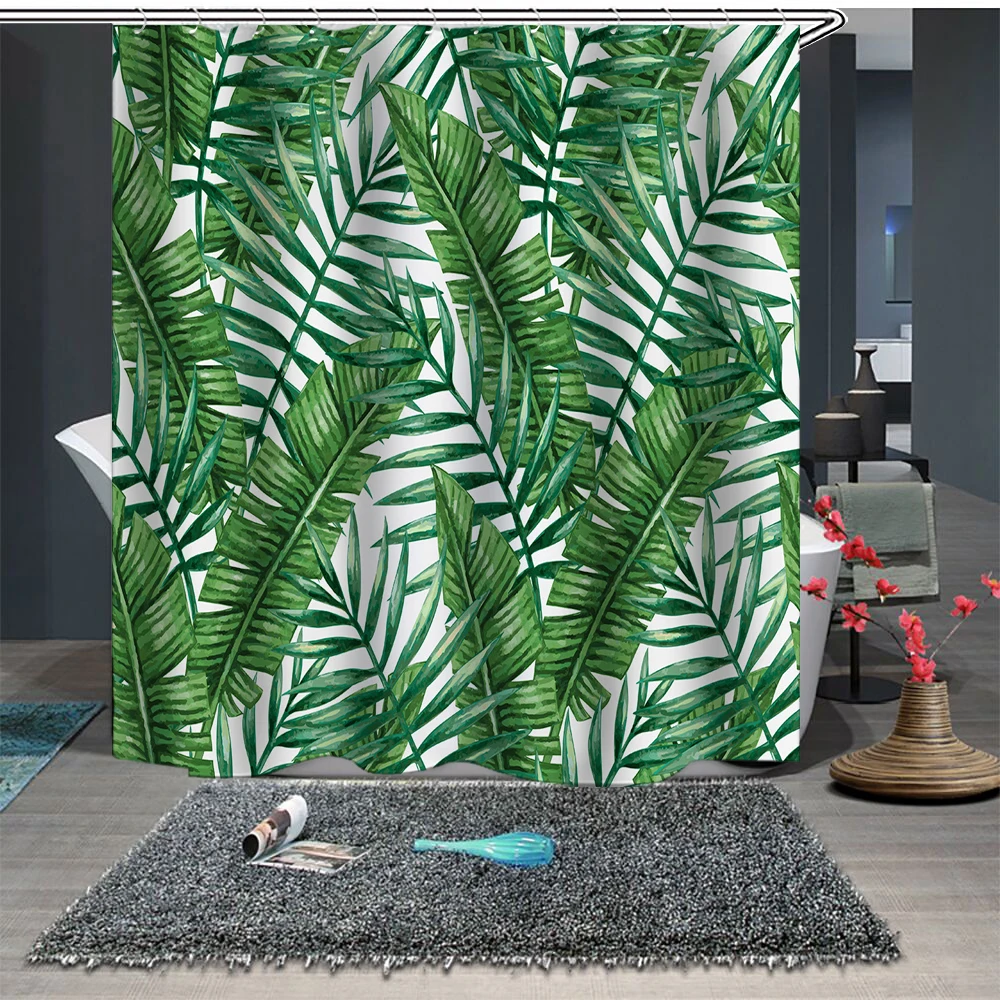 Custom Made Shower Curtain Bathroom Curtain Partition 1.5 x 1.8m 1.8 x 1.8m 1.8 x 2m Palm Leaves Green
Custom Made Shower Curtain Bathroom Curtain Partition 1.5 x 1.8m 1.8 x 1.8m 1.8 x 2m Palm Leaves Green
