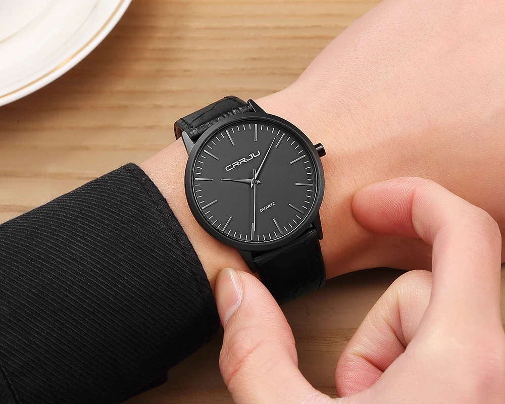 2019 new Ultra-thin Fashion Casual CRRJU Mens Watches Top Brand Luxury Leather Strap Clock Men Sport Quartz Watch 30m Waterproof
2019 new Ultra-thin Fashion Casual CRRJU Mens Watches Top Brand Luxury Leather Strap Clock Men Sport Quartz Watch 30m Waterproof