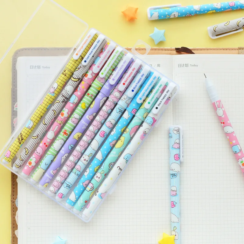 10 pcs Cartoon animal gel pen set 0.5mm ballpoint roller ball pens Stationery Office school supplies Material escolar F123
10 pcs Cartoon animal gel pen set 0.5mm ballpoint roller ball pens Stationery Office school supplies Material escolar F123