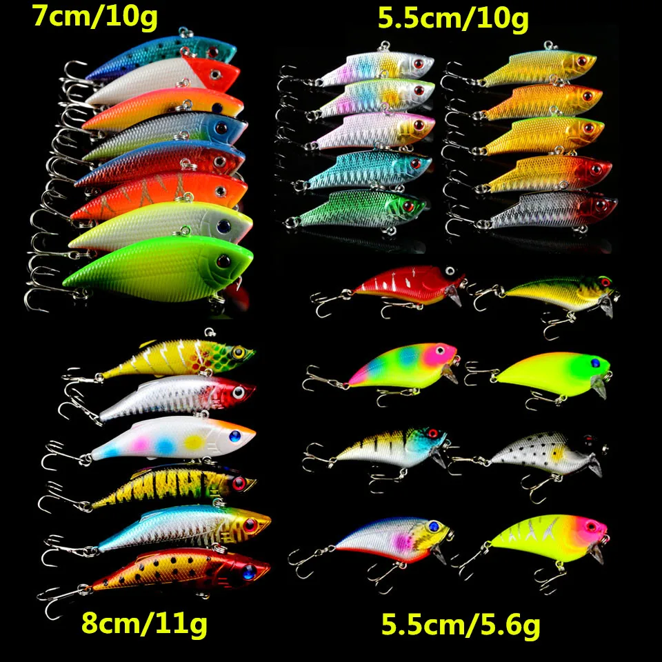 New 32pcs Fishing Lures Mixed 4 Different Model VIB Bait Artificial Make 32 colors Quanlity Good Plastic Fishing Tackle
New 32pcs Fishing Lures Mixed 4 Different Model VIB Bait Artificial Make 32 colors Quanlity Good Plastic Fishing Tackle
