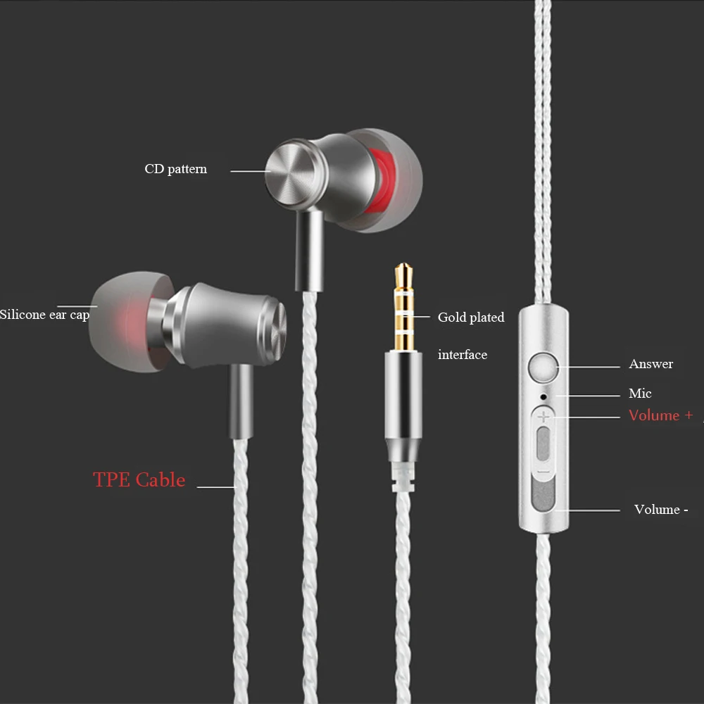 qijiagu 10PCS HD Super Bass Stereo In-ear Earphones 3.5mm Plug Wired Headset Earbuds with Mic for All Smart Phones computer PC
qijiagu 10PCS HD Super Bass Stereo In-ear Earphones 3.5mm Plug Wired Headset Earbuds with Mic for All Smart Phones computer PC