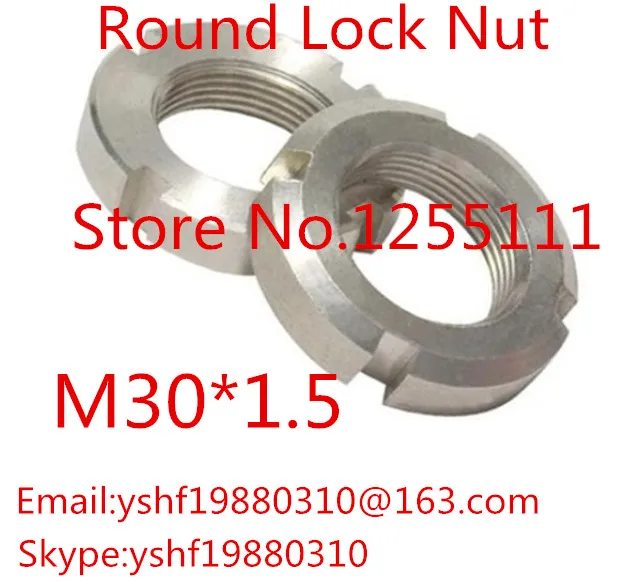 2PCS M30*1.5 stainless steel round nut 304 four-slot nut slotted nut retaining nut
2PCS M30*1.5 stainless steel round nut 304 four-slot nut slotted nut retaining nut
