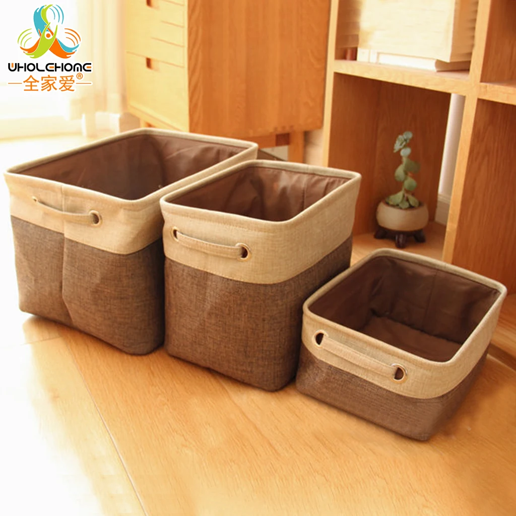 Cotton Linen Large Storage Basket Bag Sundries Toys Clothing Folding Organizer Storage Box Collection Bedroom Car Home 3 Sizes
Cotton Linen Large Storage Basket Bag Sundries Toys Clothing Folding Organizer Storage Box Collection Bedroom Car Home 3 Sizes