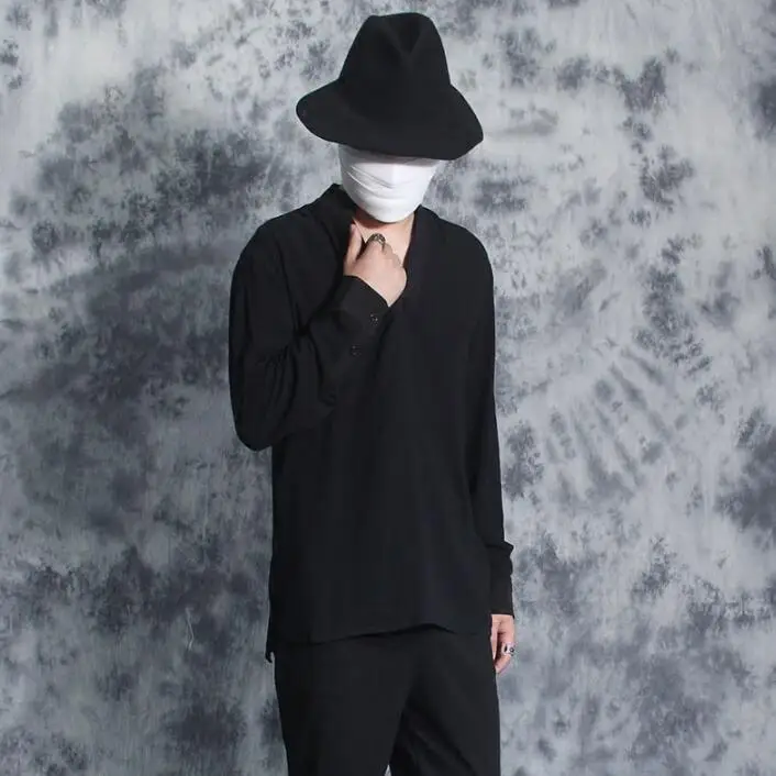 Autumn winter man t shirt men V collar tshirt hip hop streetwear t-shirt men t shirts Long sleeve shirt homme camisetas hombre
Autumn winter man t shirt men V collar tshirt hip hop streetwear t-shirt men t shirts Long sleeve shirt homme camisetas hombre
