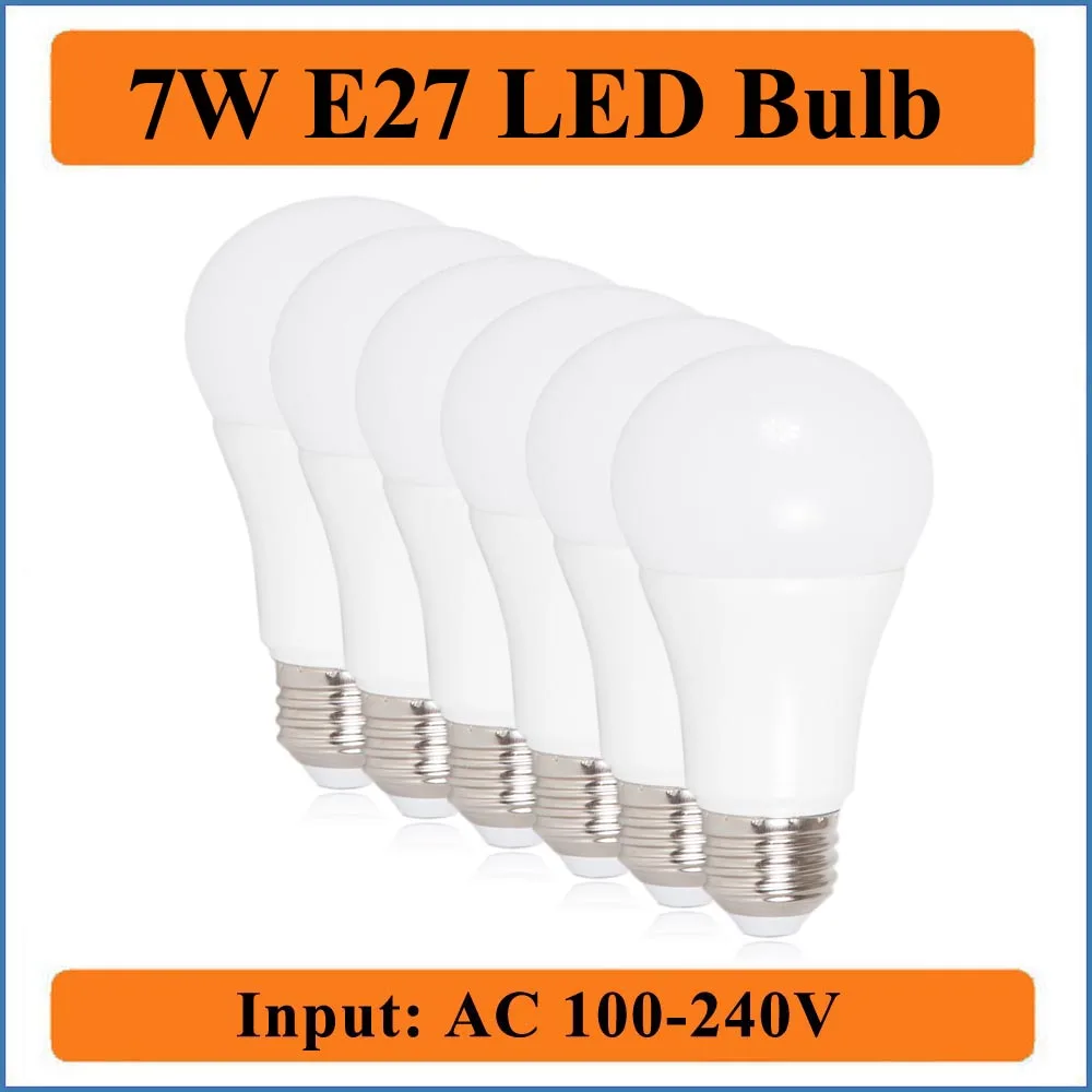 7W E27 LED Bulbs Lamps Input AC100-240V LED Light Bulb Bubble Lamp Spotlight Globel Led Lights for Home Cold White
7W E27 LED Bulbs Lamps Input AC100-240V LED Light Bulb Bubble Lamp Spotlight Globel Led Lights for Home Cold White