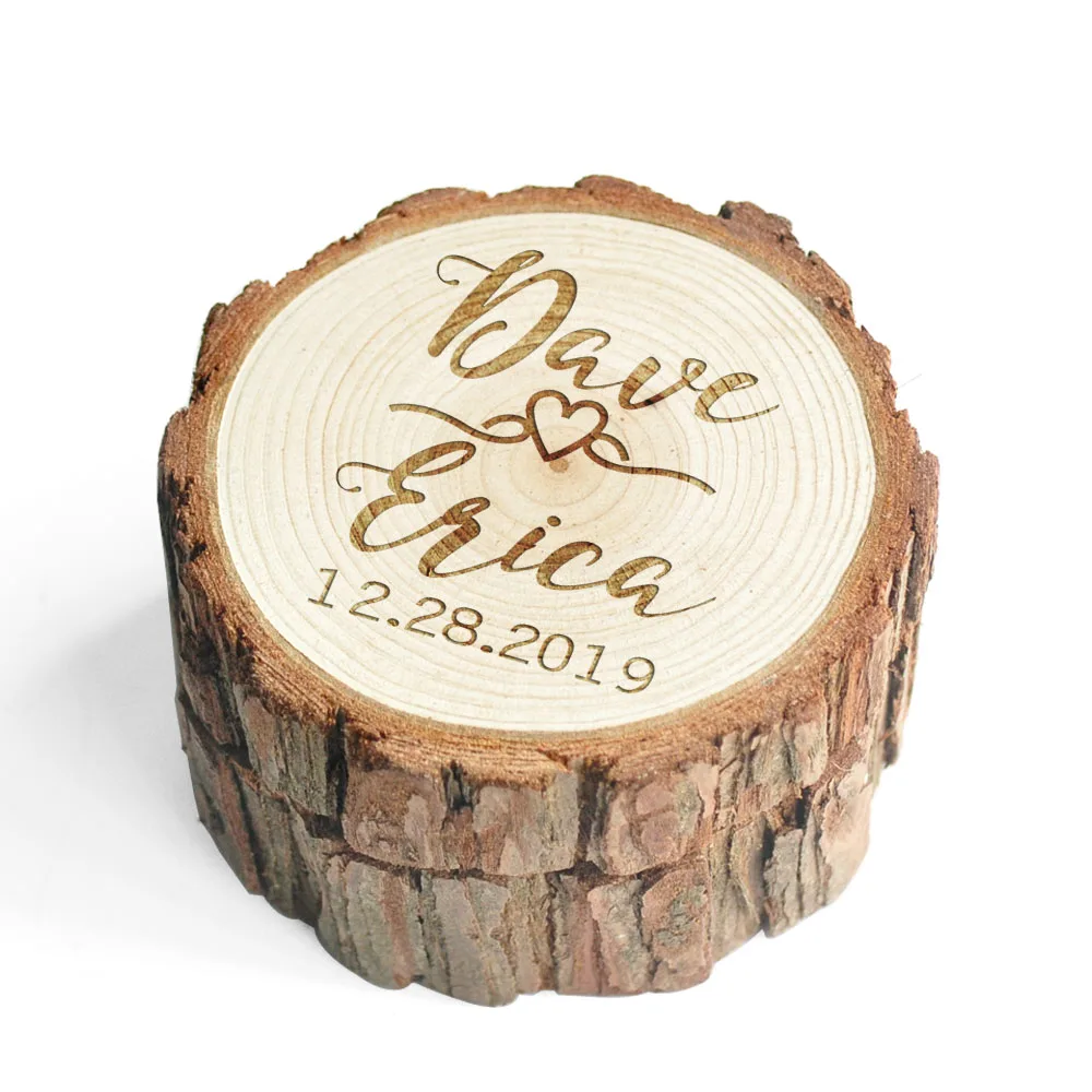 Personalized Rustic Ring Box, Custom Engraving Ring Box Ring Pillow Alternative Bridal Shower Gift Wedding Decor
Personalized Rustic Ring Box, Custom Engraving Ring Box Ring Pillow Alternative Bridal Shower Gift Wedding Decor