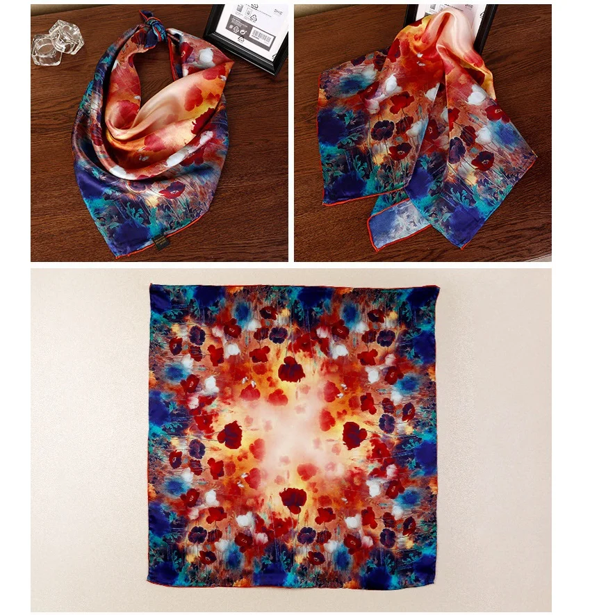 100% Satin Silk Scarf Neckerchief Soft Smooth High Quality 26" x 26" Hand Rolled Edges
100% Satin Silk Scarf Neckerchief Soft Smooth High Quality 26" x 26" Hand Rolled Edges