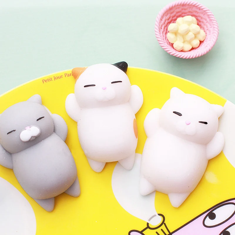 Милые игрушки Mochi из аниме сжимаемые для котов мягкие милые кошек антистрессовые