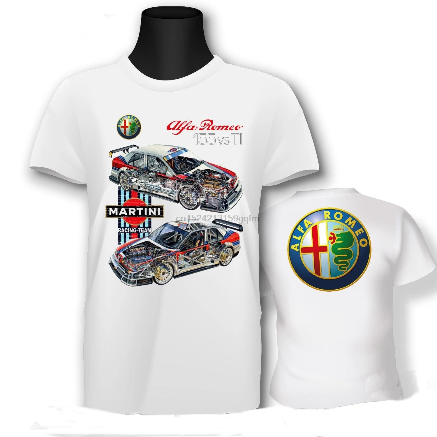 Мужские повседневные футболки ALFA ROMEO Dtm Martini Racing Team модные хлопковые топы белого