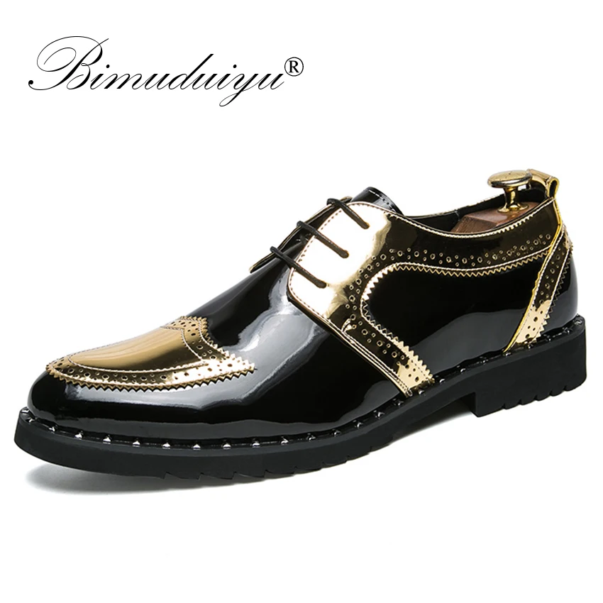 BIMUDUIYU Leather Brogue Mens Formal Flats Shoes Men Fashion Pointed Oxfords Dress Shoes Wedding Business Office Shoes
BIMUDUIYU Leather Brogue Mens Formal Flats Shoes Men Fashion Pointed Oxfords Dress Shoes Wedding Business Office Shoes