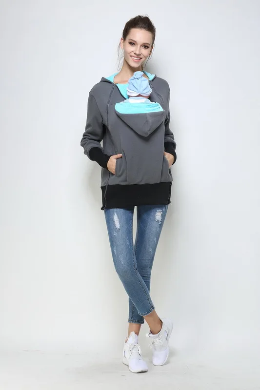Autumn and winter clothing and two in one multifunctional mother kangaroo pouch sweater sweater
Autumn and winter clothing and two in one multifunctional mother kangaroo pouch sweater sweater