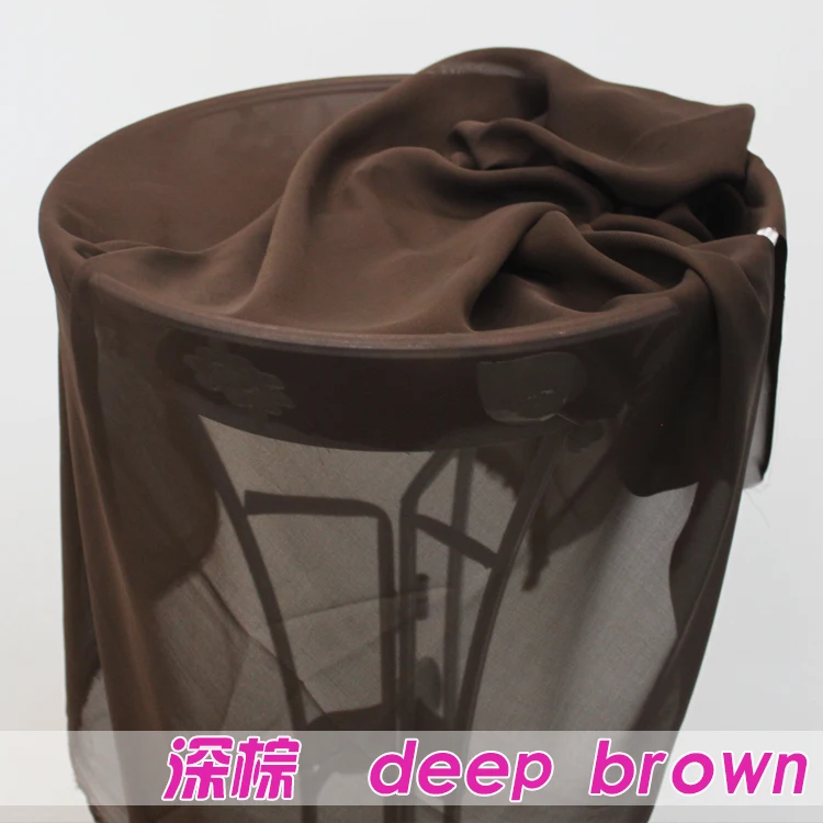 Deep Brown Chiffon Fabric Sheer Bridal Wedding Dress Lining Fabric Skirt 60" Wide 5 Yards Per Lot Free Shipping
Deep Brown Chiffon Fabric Sheer Bridal Wedding Dress Lining Fabric Skirt 60" Wide 5 Yards Per Lot Free Shipping