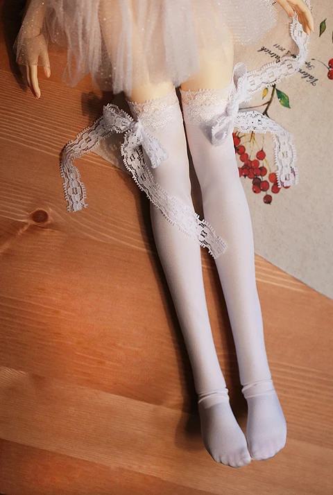 D01-P347 children handmade toy 1/3 Doll Accessories BJD/SD white color Lace bow long socks 1pair
D01-P347 children handmade toy 1/3 Doll Accessories BJD/SD white color Lace bow long socks 1pair
