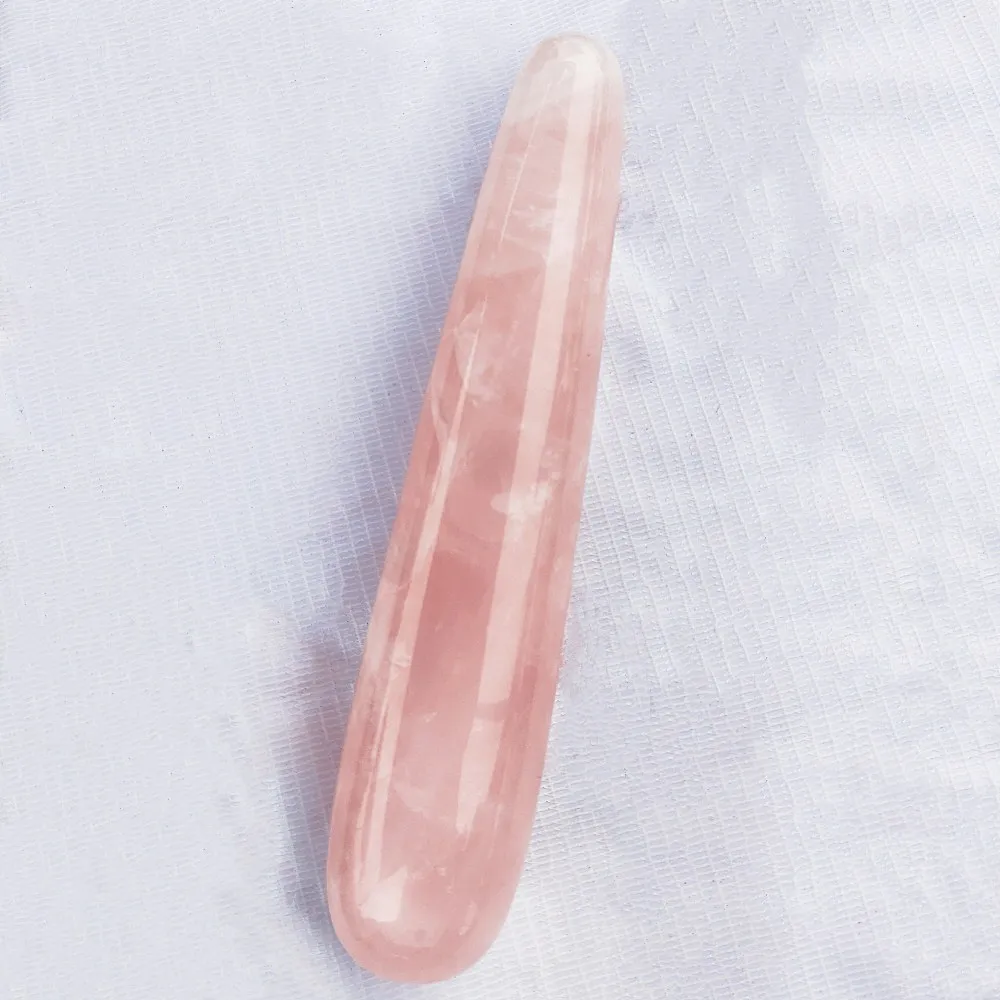 7inch Natural rose Crystal Massage Wands quartz Gemstone Massage stick Yoni Wand for woman
7inch Natural rose Crystal Massage Wands quartz Gemstone Massage stick Yoni Wand for woman