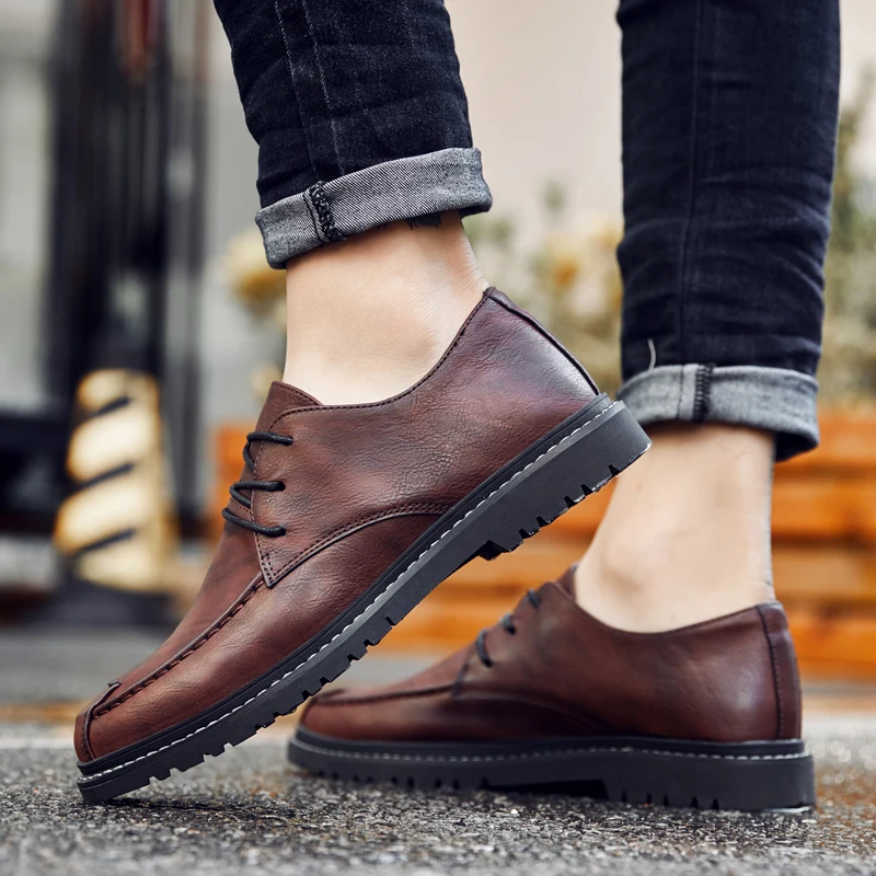 NPEZKGC Men Casual Leather Oxford Shoes British Style Retro Carved Bullock Formal Shoes Male Lace Up Pointed Toe Wedding Shoes
NPEZKGC Men Casual Leather Oxford Shoes British Style Retro Carved Bullock Formal Shoes Male Lace Up Pointed Toe Wedding Shoes