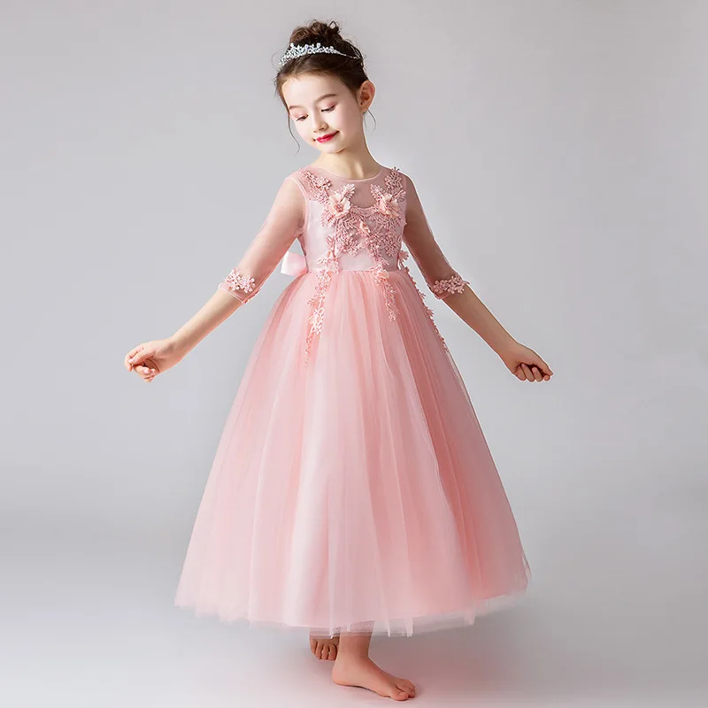 Elegant Floral Mesh Girl Graduation Wedding Party Dress Blue Long Children's Day Gowns Kids Evening Holiday Princess Holy Dress
Elegant Floral Mesh Girl Graduation Wedding Party Dress Blue Long Children's Day Gowns Kids Evening Holiday Princess Holy Dress