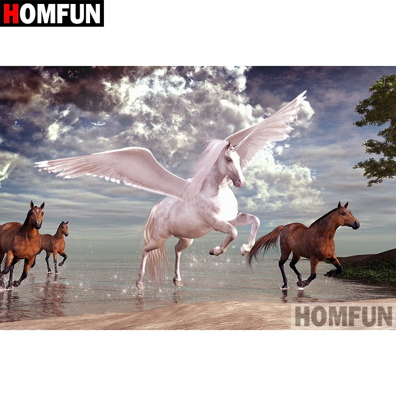 HOMFUN 5D DIY Diamond Painting Full Square/Round Drill "Animal horse" Embroidery Cross Stitch gift Home Decor Gift A08381
HOMFUN 5D DIY Diamond Painting Full Square/Round Drill "Animal horse" Embroidery Cross Stitch gift Home Decor Gift A08381