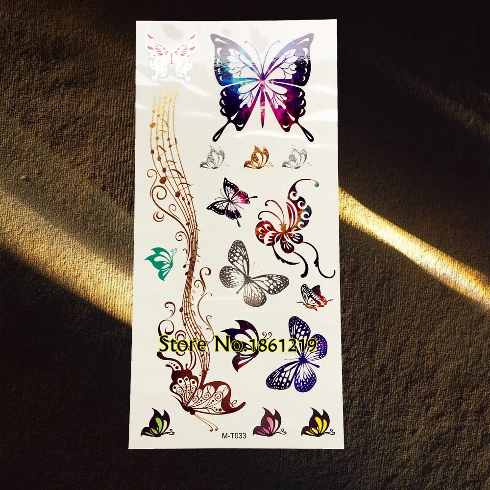 Waterproof Body Art Painting Tattoo Butterfly Henna Lace Gold Flash Metallic Tattoo Jewelry Sticker GGM-T033 Women Makeup Tips
Waterproof Body Art Painting Tattoo Butterfly Henna Lace Gold Flash Metallic Tattoo Jewelry Sticker GGM-T033 Women Makeup Tips