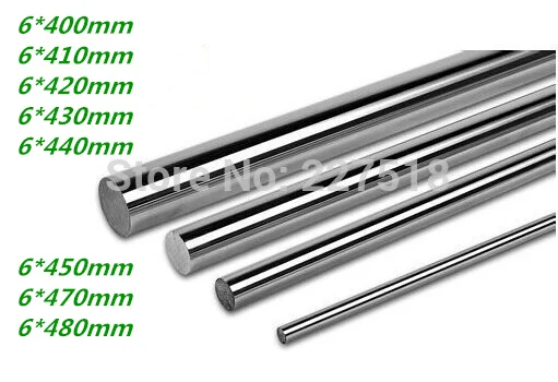 10pcs/lot linear shaft 6mm diameter 400/410/420/430/440/450/460/470/480/490mm harden linear rod round shaft
10pcs/lot linear shaft 6mm diameter 400/410/420/430/440/450/460/470/480/490mm harden linear rod round shaft