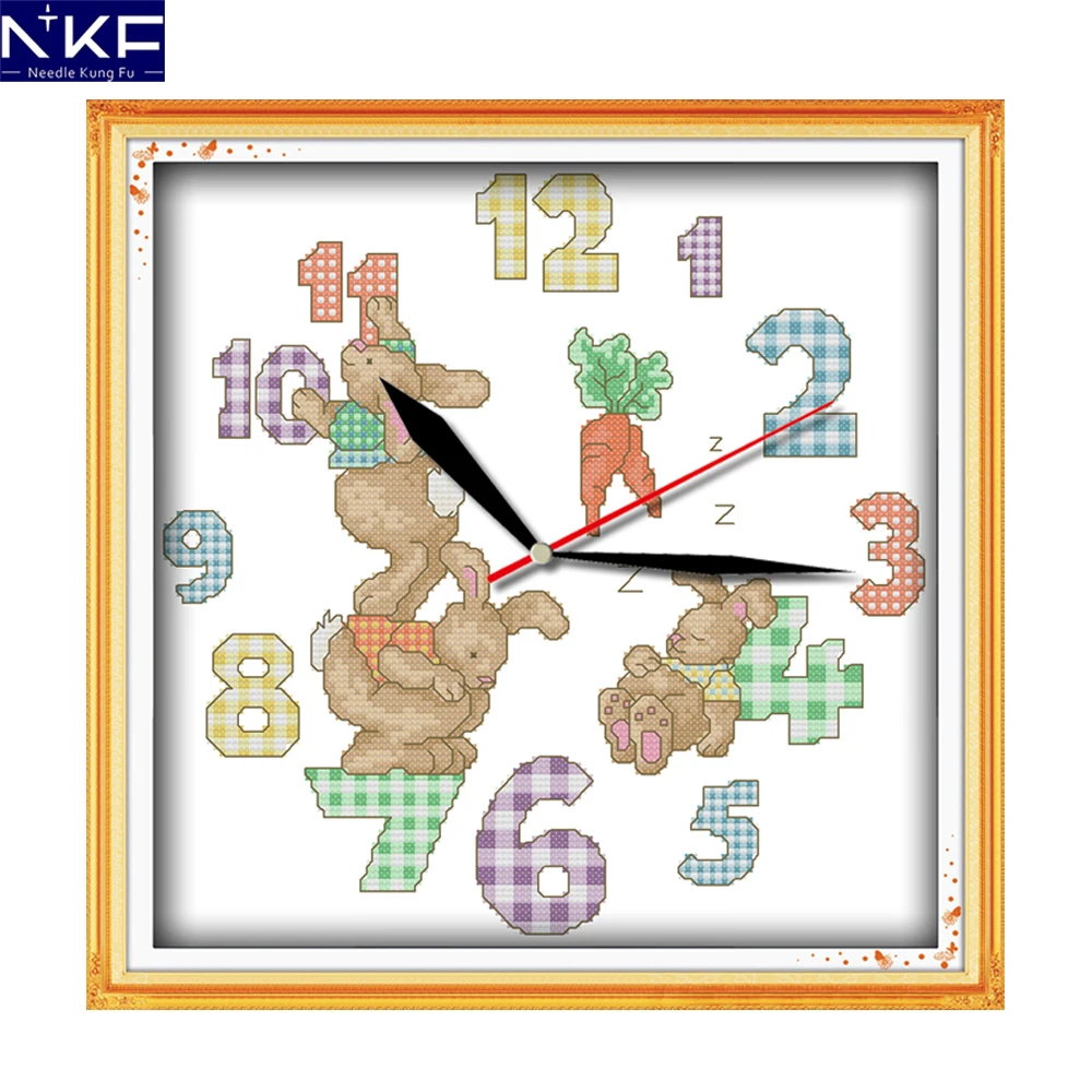 NKF Lovely Rabbits Cross Stitching DIY Needlework Cross Stitch Kits for Embroidery Home Decoration Cross-stitch Set Embroidery
NKF Lovely Rabbits Cross Stitching DIY Needlework Cross Stitch Kits for Embroidery Home Decoration Cross-stitch Set Embroidery