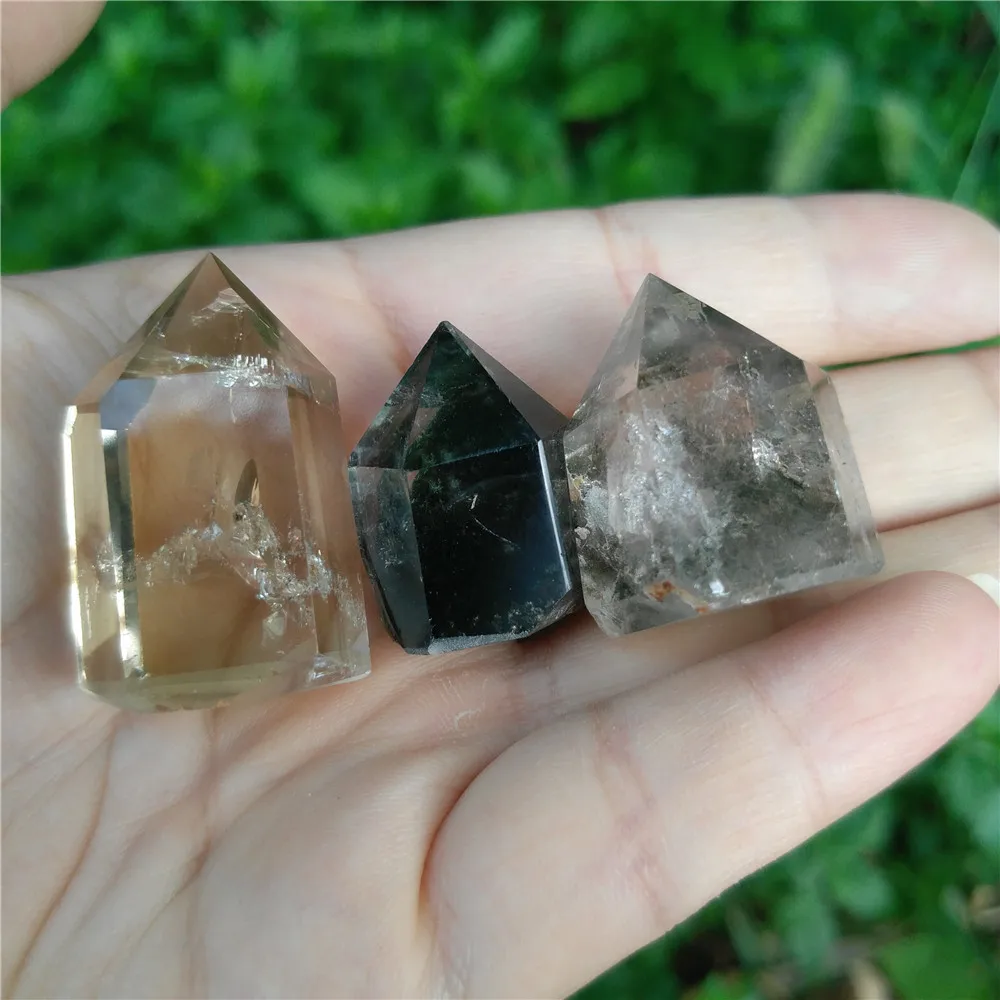 3PCS Crystal Quartz Wand Chevron Citrine Green Phantom Crystal Clear Crystal Quartz Point Collection Chakra Healing
3PCS Crystal Quartz Wand Chevron Citrine Green Phantom Crystal Clear Crystal Quartz Point Collection Chakra Healing