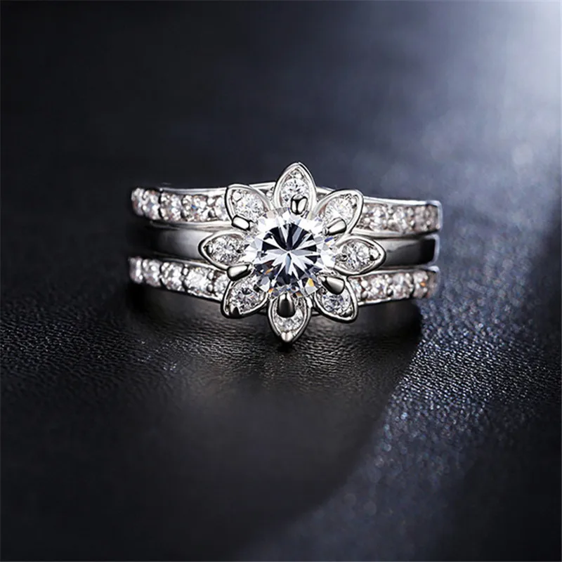 Eleple Flowers Wedding ring Sets Euramerica Anniversary Rings For women fashion Jewelry White Gold color Best Lover Gift VSR231
Eleple Flowers Wedding ring Sets Euramerica Anniversary Rings For women fashion Jewelry White Gold color Best Lover Gift VSR231