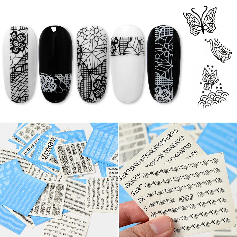 T-TIAO CLUB Hollow Flower Lace Musical Black Nail Art Water Transfer Stickers Decals Manicure Decor DIY Watermark Tips
T-TIAO CLUB Hollow Flower Lace Musical Black Nail Art Water Transfer Stickers Decals Manicure Decor DIY Watermark Tips