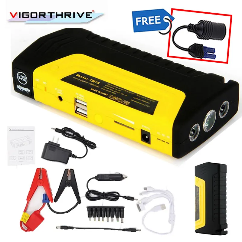 600A Car Jump Starter Power Bank Portable Starting Device Mini 12V Petrol Diesel Car Charger For Starting Car Emergency Booster
600A Car Jump Starter Power Bank Portable Starting Device Mini 12V Petrol Diesel Car Charger For Starting Car Emergency Booster