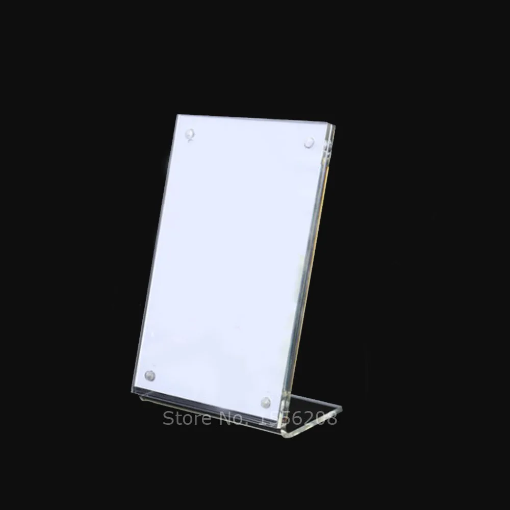 10X15cm L slanted Acrylic Magnetic Frame Sign Holder Double Sided Thick Vertical L Style
10X15cm L slanted Acrylic Magnetic Frame Sign Holder Double Sided Thick Vertical L Style