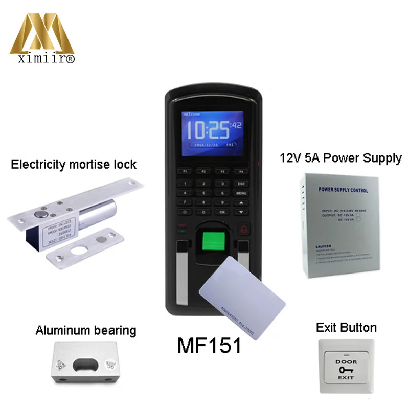 Fingerprint Access Control System MF151 125KHz RFID Reader Password Keyboard + Electrical Interlock Tool Box (Office/House) 
Fingerprint Access Control System MF151 125KHz RFID Reader Password Keyboard + Electrical Interlock Tool Box (Office/House)