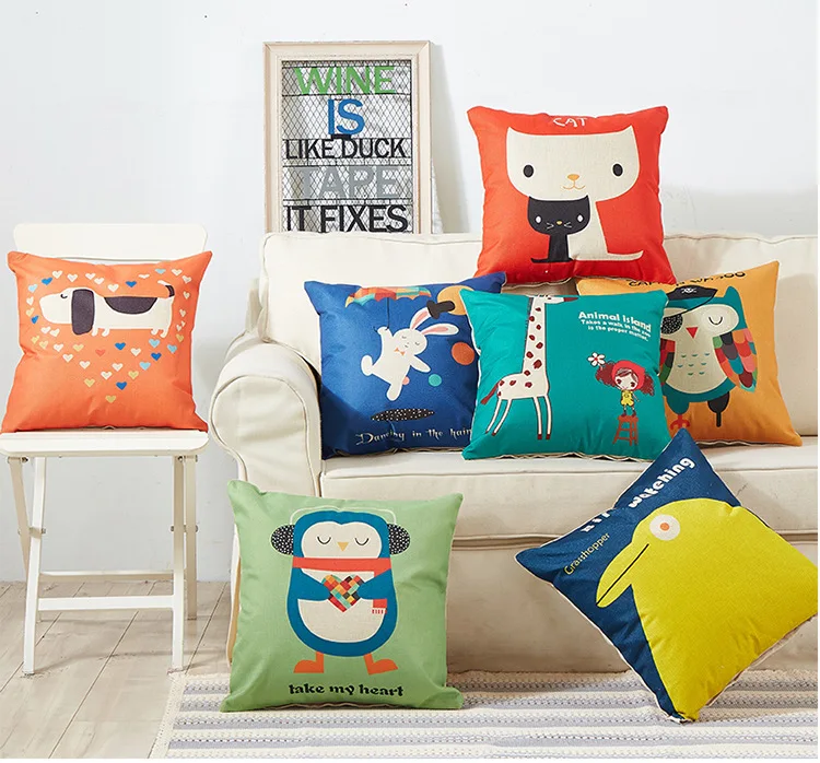 1PC Cartoon pillow sofa cushion office pillow car waist protective cushion linen cotton pillowcase with core OU 035
1PC Cartoon pillow sofa cushion office pillow car waist protective cushion linen cotton pillowcase with core OU 035