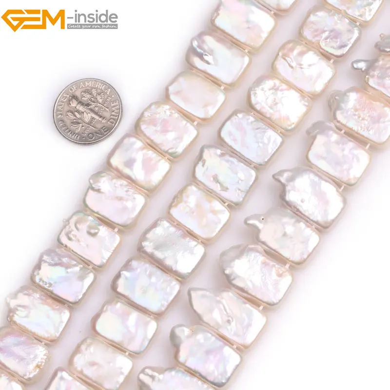 Gem-inside Natural Top Drilled White Square Rectangle Nuclear Edison Pearls Beads for Jewelry Making 15inches DIY Jewellery
Gem-inside Natural Top Drilled White Square Rectangle Nuclear Edison Pearls Beads for Jewelry Making 15inches DIY Jewellery