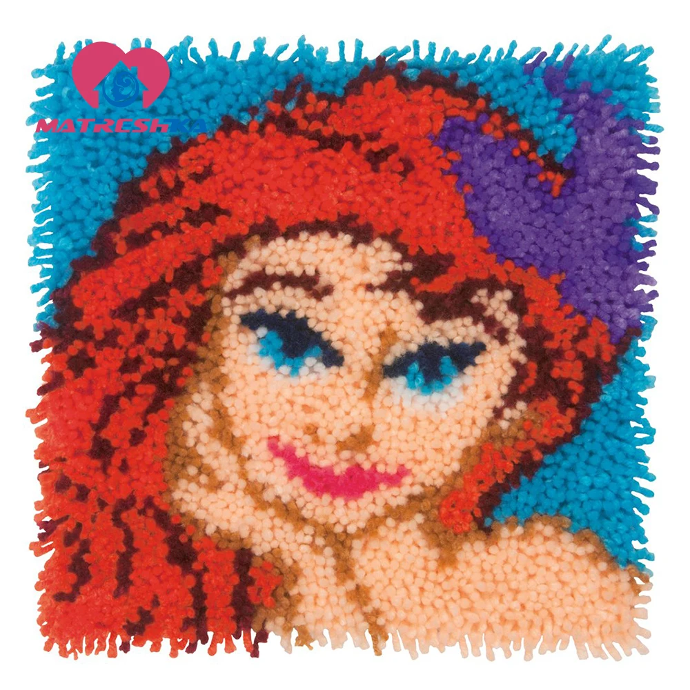 Latch Hook Rug Kits Mermaid priting carpet handmade Crocheting needle for carpet embroidery needlework embroidery sale kits
Latch Hook Rug Kits Mermaid priting carpet handmade Crocheting needle for carpet embroidery needlework embroidery sale kits