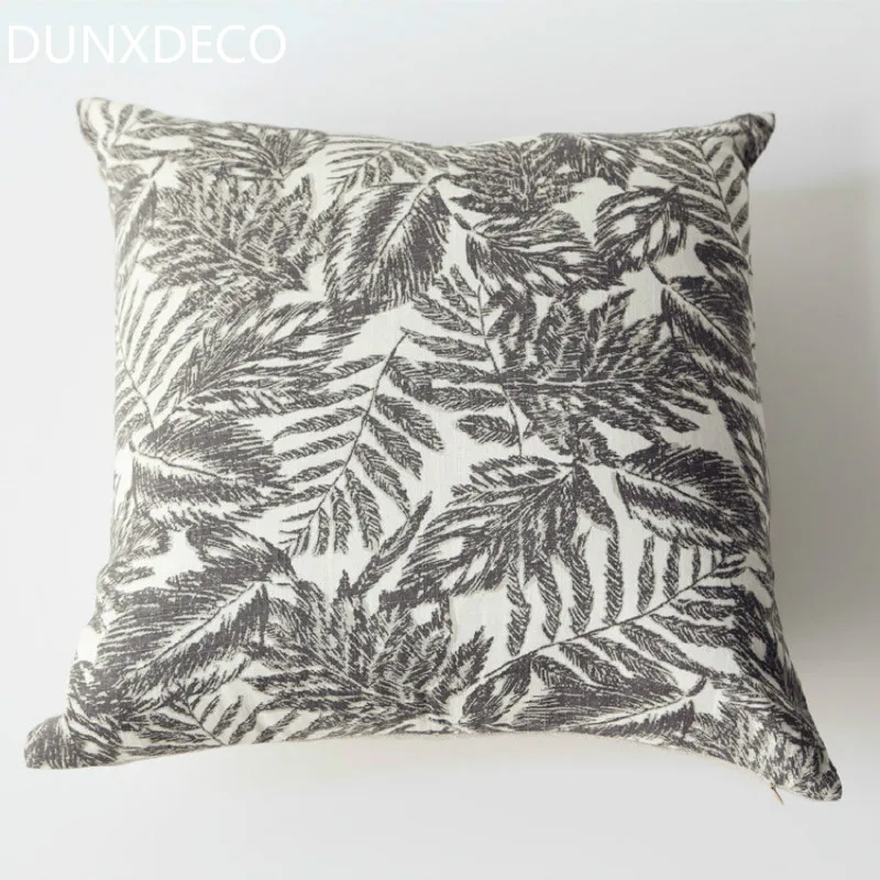 DUNXDECO Cushion Cover Square Decorative Pillow Case Vintage Tropical Gray Southeast Asia Leaves Print Home Sofa Decor
DUNXDECO Cushion Cover Square Decorative Pillow Case Vintage Tropical Gray Southeast Asia Leaves Print Home Sofa Decor