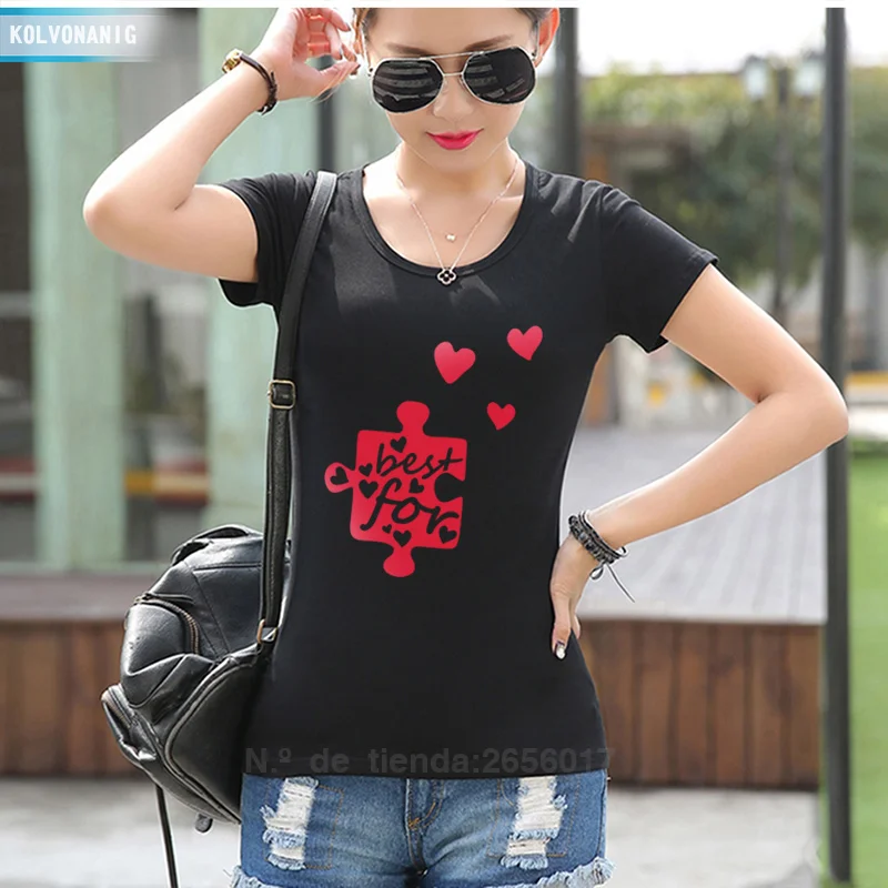 Tee Shirt Femme 2019 Summer T-Shirt Best For Love Printed T Shirt Short Sleeve Women Street Style Cotton Girl Kawaii Clothes Top
Tee Shirt Femme 2019 Summer T-Shirt Best For Love Printed T Shirt Short Sleeve Women Street Style Cotton Girl Kawaii Clothes Top