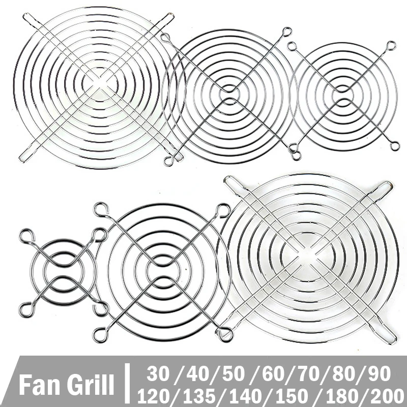 5 Pcs Cooling Case Fan Computer Fan Grill Metal Wire Finger Guard 30/40/50/60/70/80/90/120/135/140/150/170/200mm Metal fan Grill
5 Pcs Cooling Case Fan Computer Fan Grill Metal Wire Finger Guard 30/40/50/60/70/80/90/120/135/140/150/170/200mm Metal fan Grill
