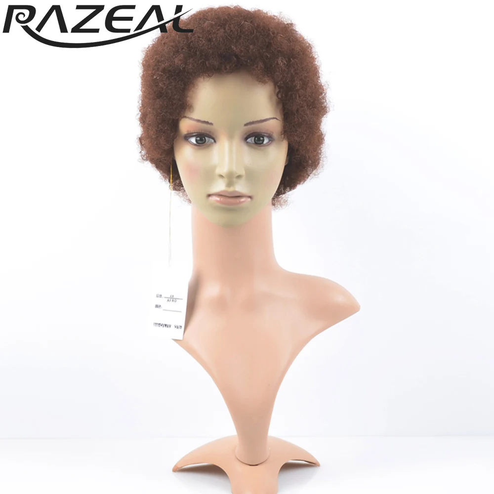 Razeal Short Wigs Afro Kinky Curly Perruque Synthetic Women Cosplay Wig Heat Resistant High Temperature Fiber
Razeal Short Wigs Afro Kinky Curly Perruque Synthetic Women Cosplay Wig Heat Resistant High Temperature Fiber